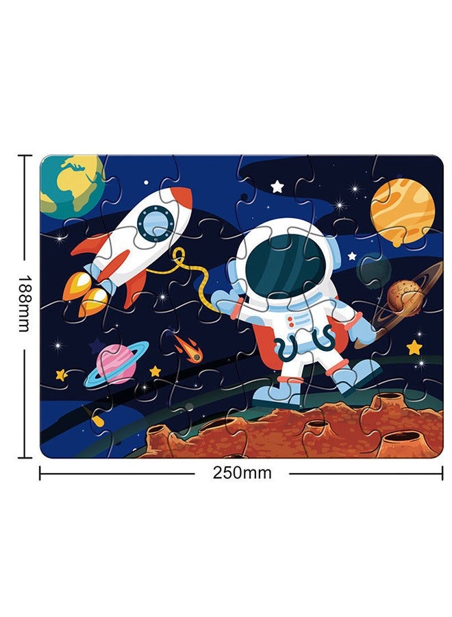 قطعتان من ألغاز الصور المقطوعة للأطفال، ألعاب ألغاز سلسلة حديقة الحيوان ووحيد القرن، ألعاب ألغاز الصور المقطوعة للأطفال والبنات (ملونة) - Image 3